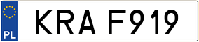 Trailer License Plate